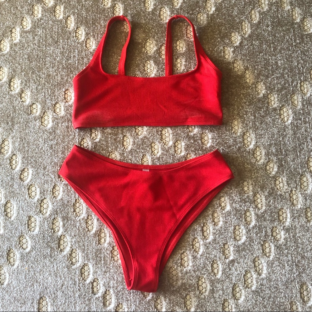 shein high waisted bikini set